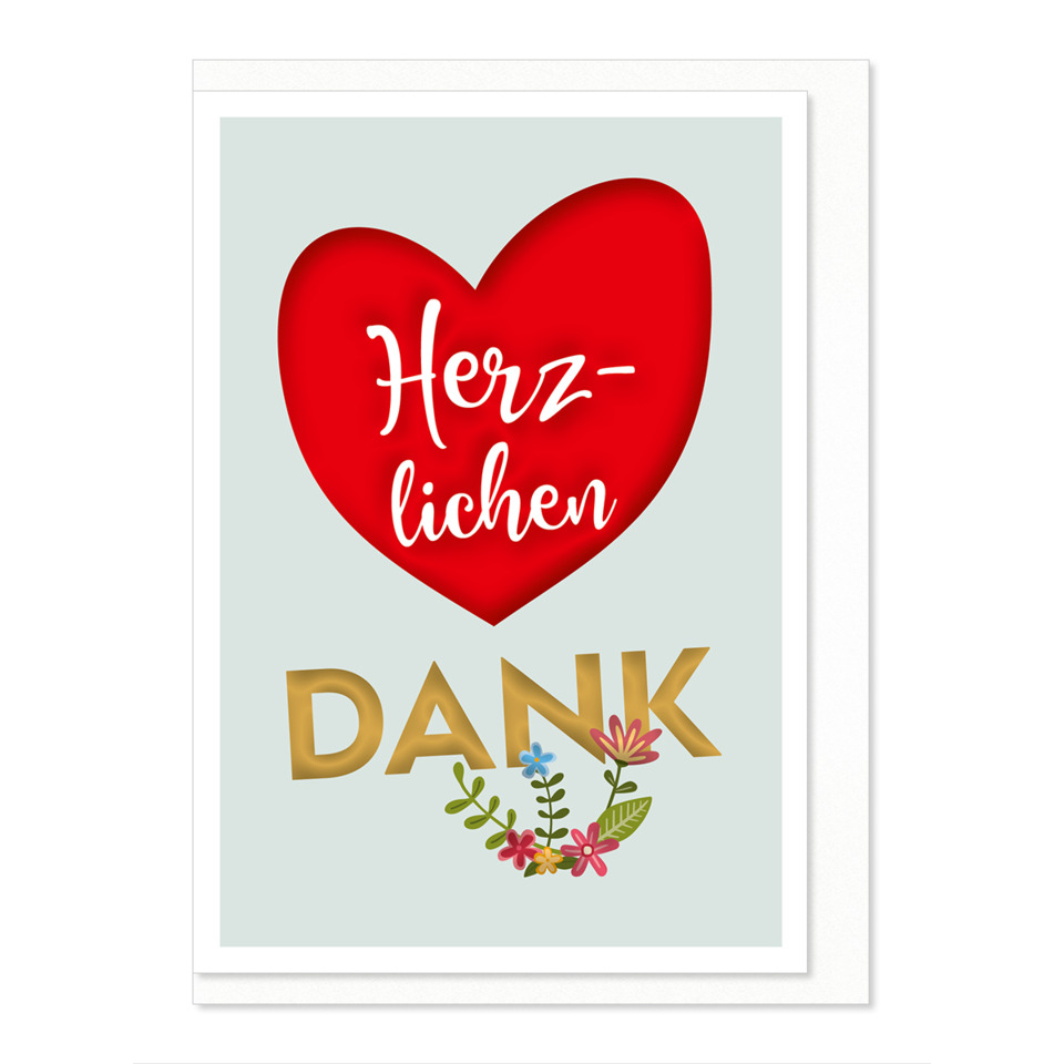 Herz, Dank, Karten, Herzform, Blumen