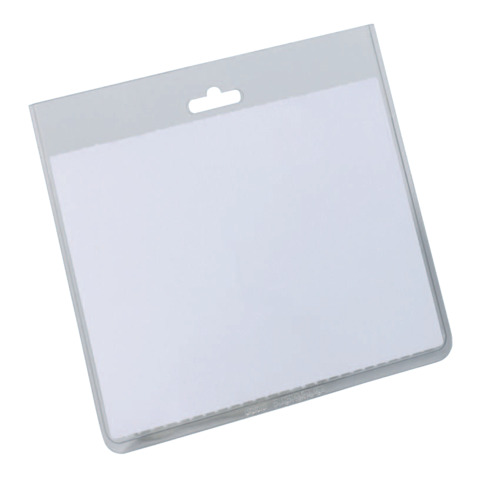 Namensschild geschlossene Tasche, Hartfolie, hochtransparent, 90 x 60 mm, 20 Stück DURABLE 8135 19