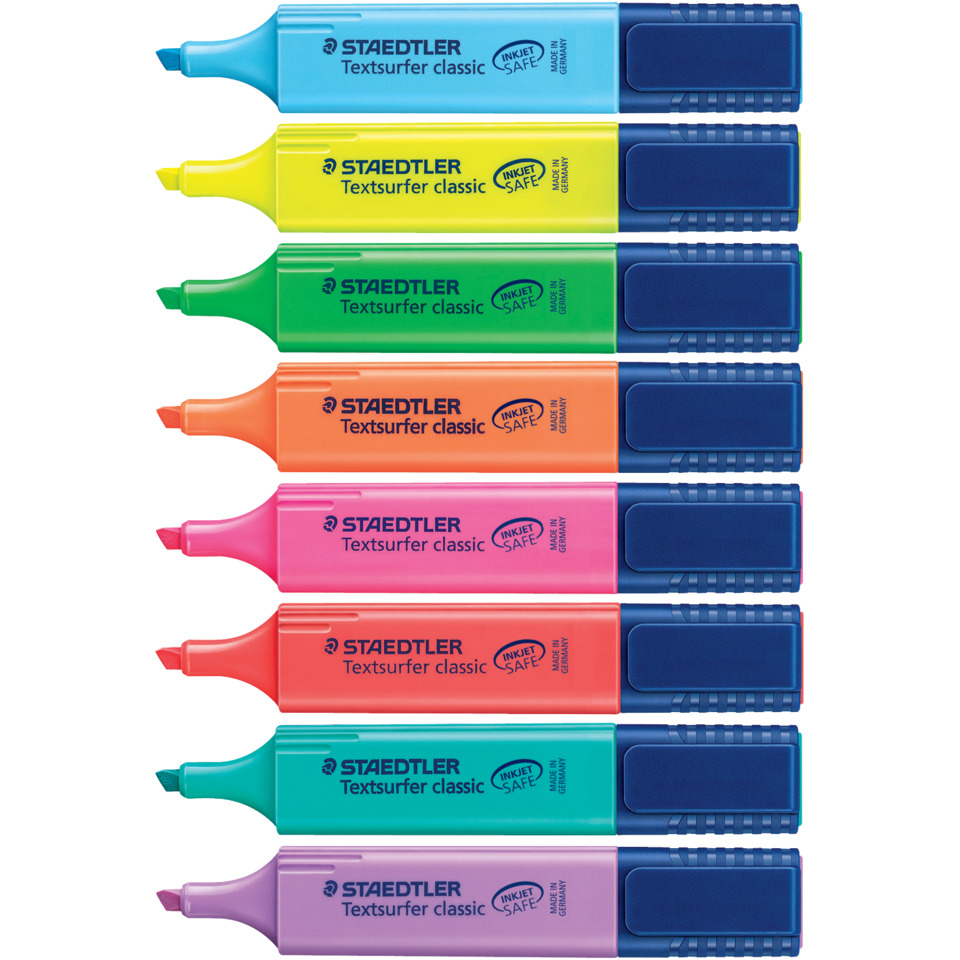 Textmarker, Marker, Highlighter, Fluorescent, Pack