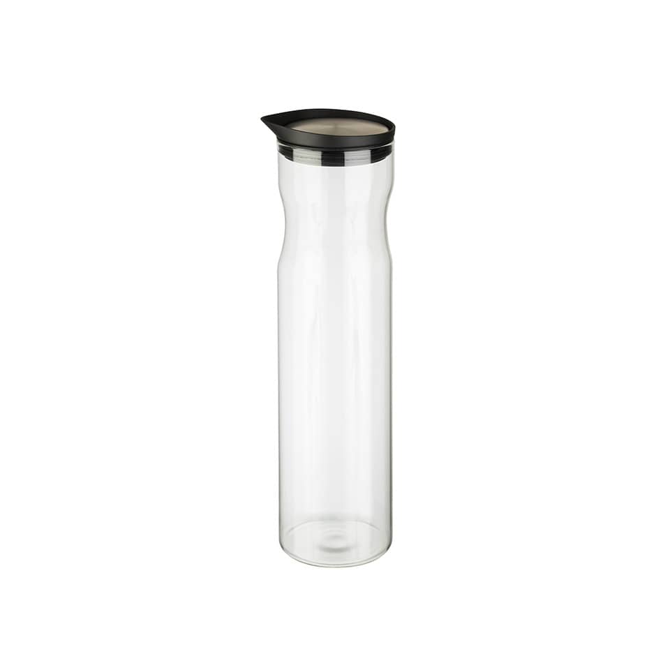  Trinkflasche,  Glasflasche,  Edelstahlschliff,  Metallverschluss,  Transparente Flasche