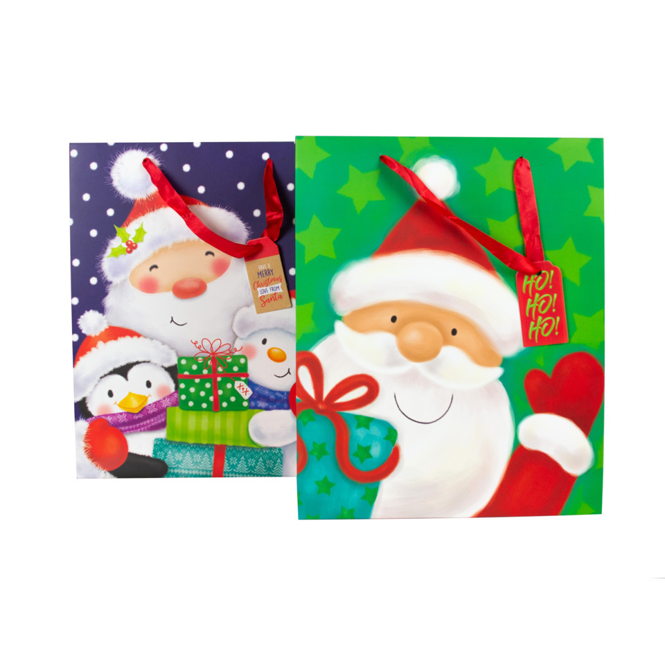 Weihnachtsgeschenkbeutel, Geschenkbeutel, Santa, Schneemann, Weihnachtsmotiv