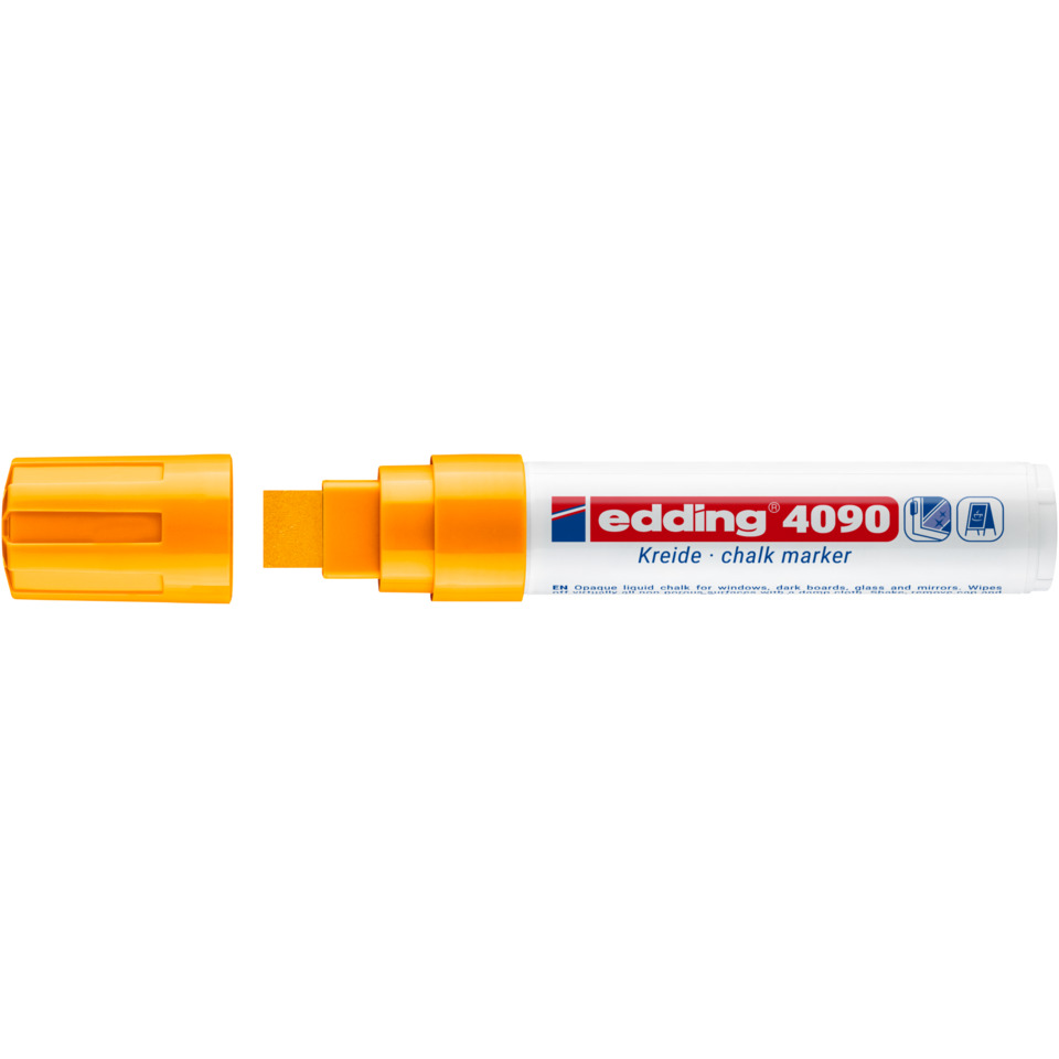 Chalk marker, Liquid chalk, Oranger Deckel, Marker, Edding 4090