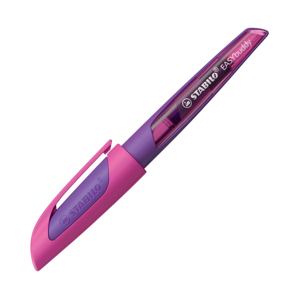 Kugelstift, Tintenroller, Soft-Touch, lila-pink, Stabilo EasyBuddy