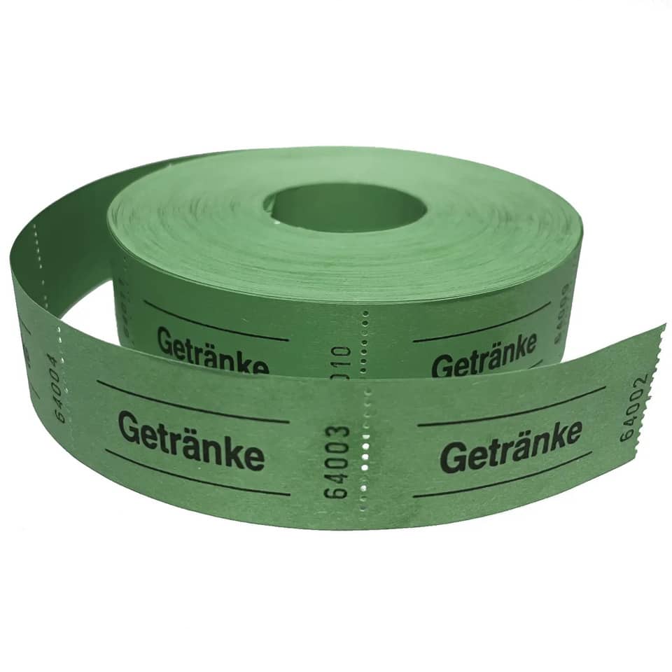 Getränkeetikett, Band, Grün, Drahtband, Barcode-Band