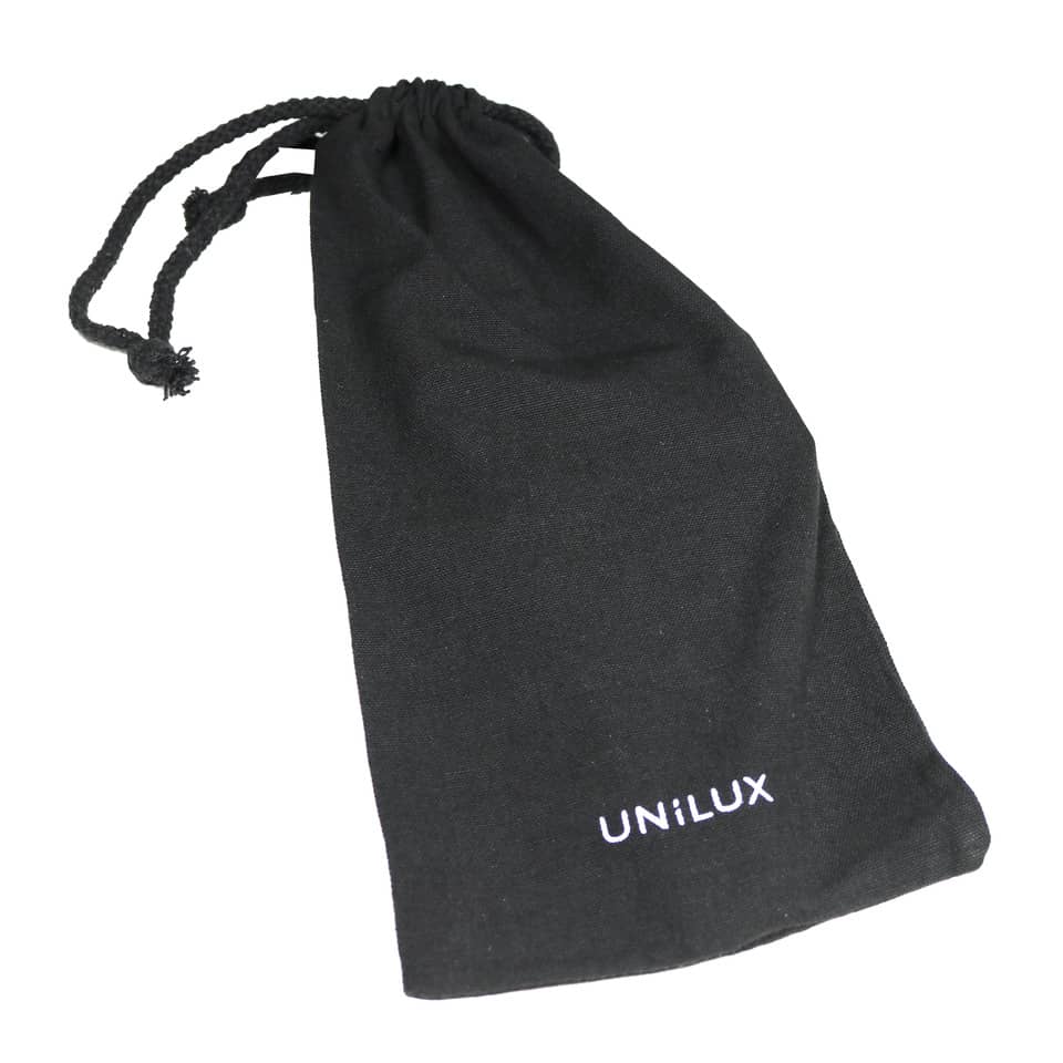 drawstring bag, schwarze Beutel, weiches Gewebe, UNILUX, kompakt