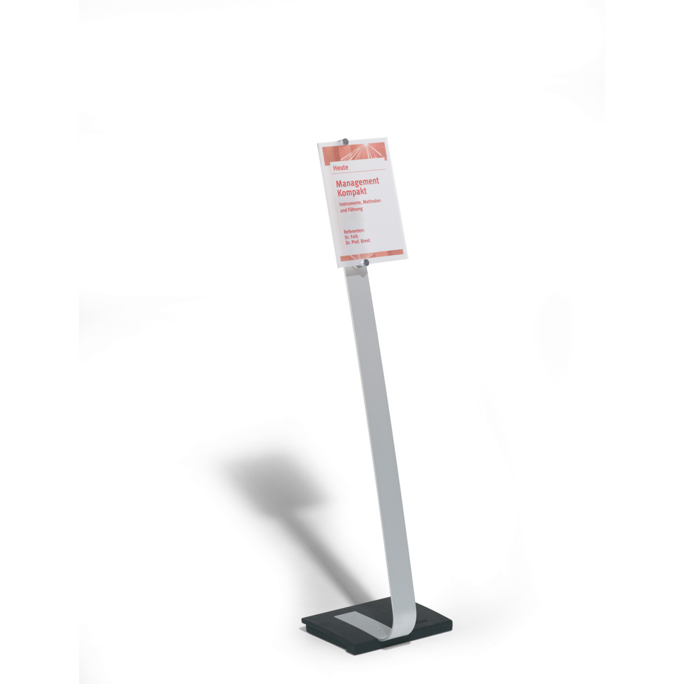 Standhalter, Infoständer, Metall, Schwarz, Plakathalter