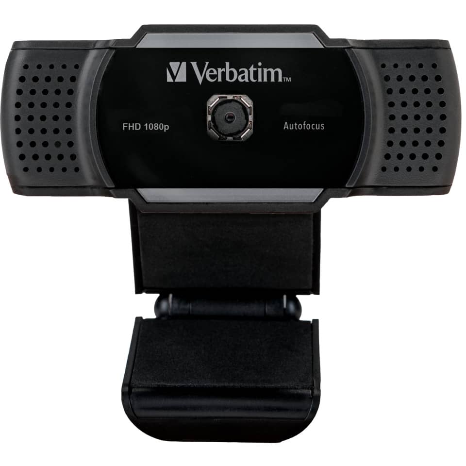 Webcam, Verbatim, FHD 1080p, Autofokus, Halterung