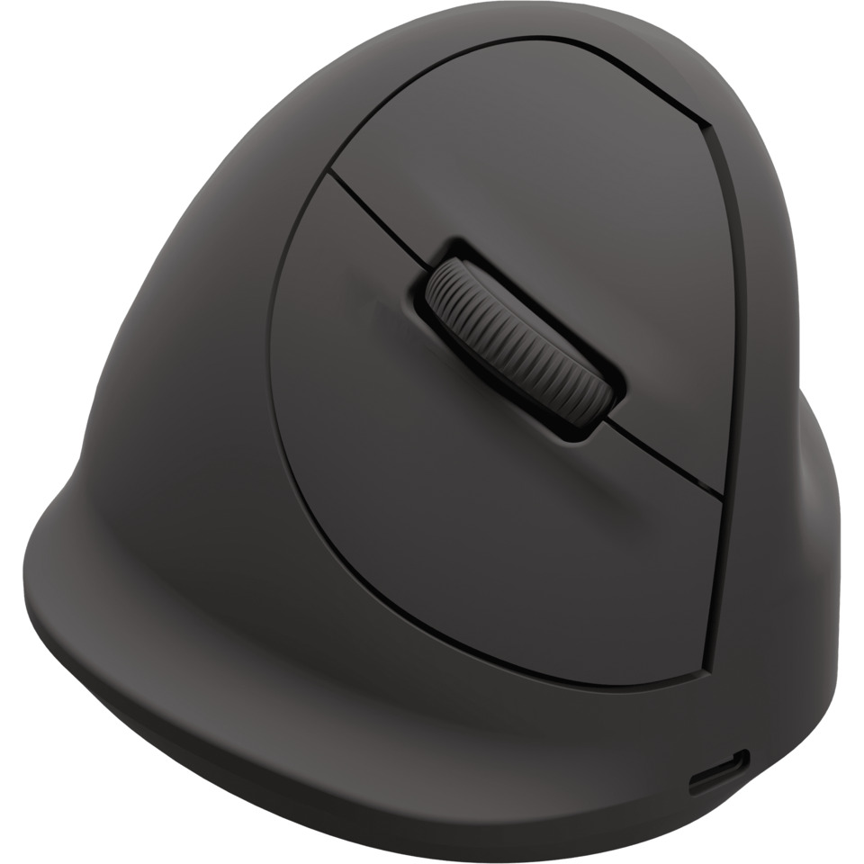 computer mouse, drahtlos, scrollrad, schwarz, ergonomisch