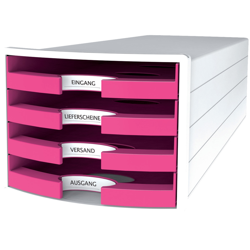 Schubladenschrank, A4-Schubladen, Pink, Kassette, Organizer