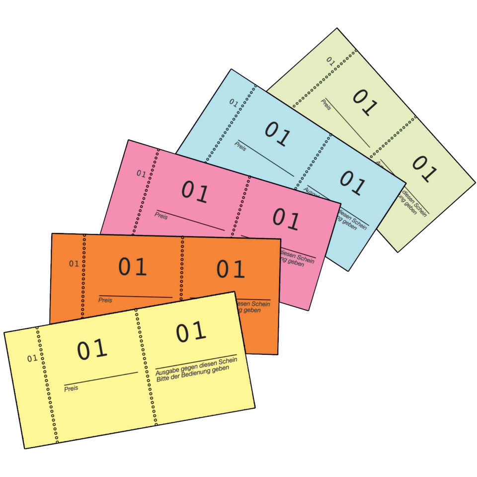 tickets, lotto tickets, Farbtöne, mehrfarbig, Schein