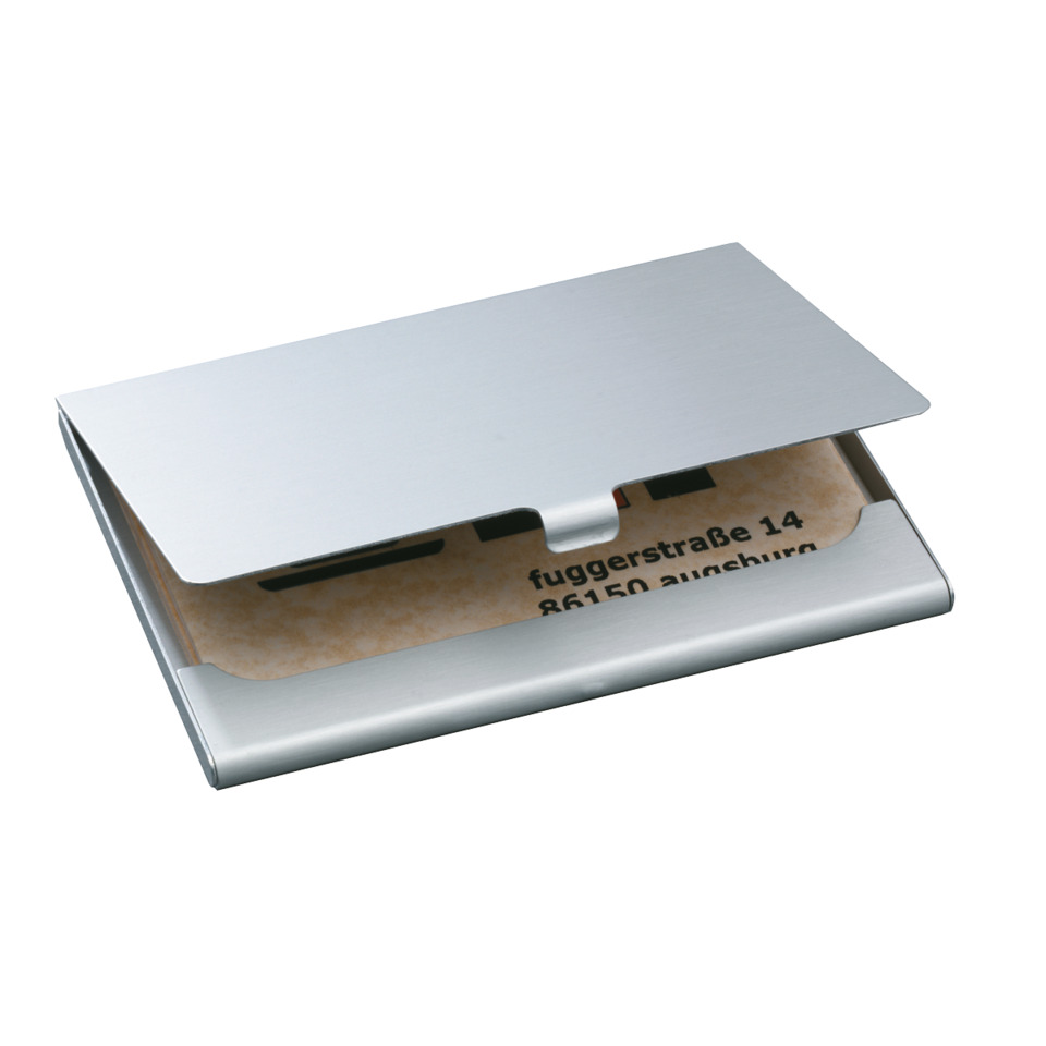 Geschäftskartenhalter, Metallgehäuse, Brieftasche, Kartenhalter, Silber