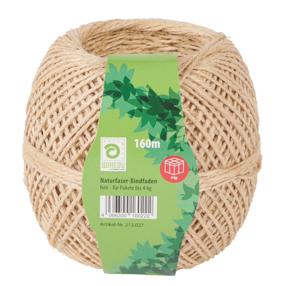 Schnur, Jute, Naturfaser, Garnkabel, 3D-Label-Design