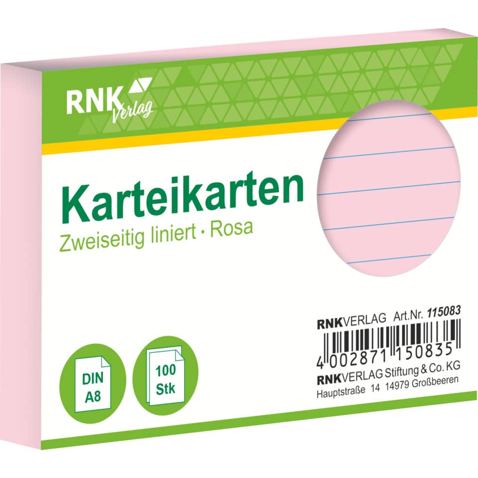 Karten, Karte, Kartenkarten, DIN A8, 100 Stk