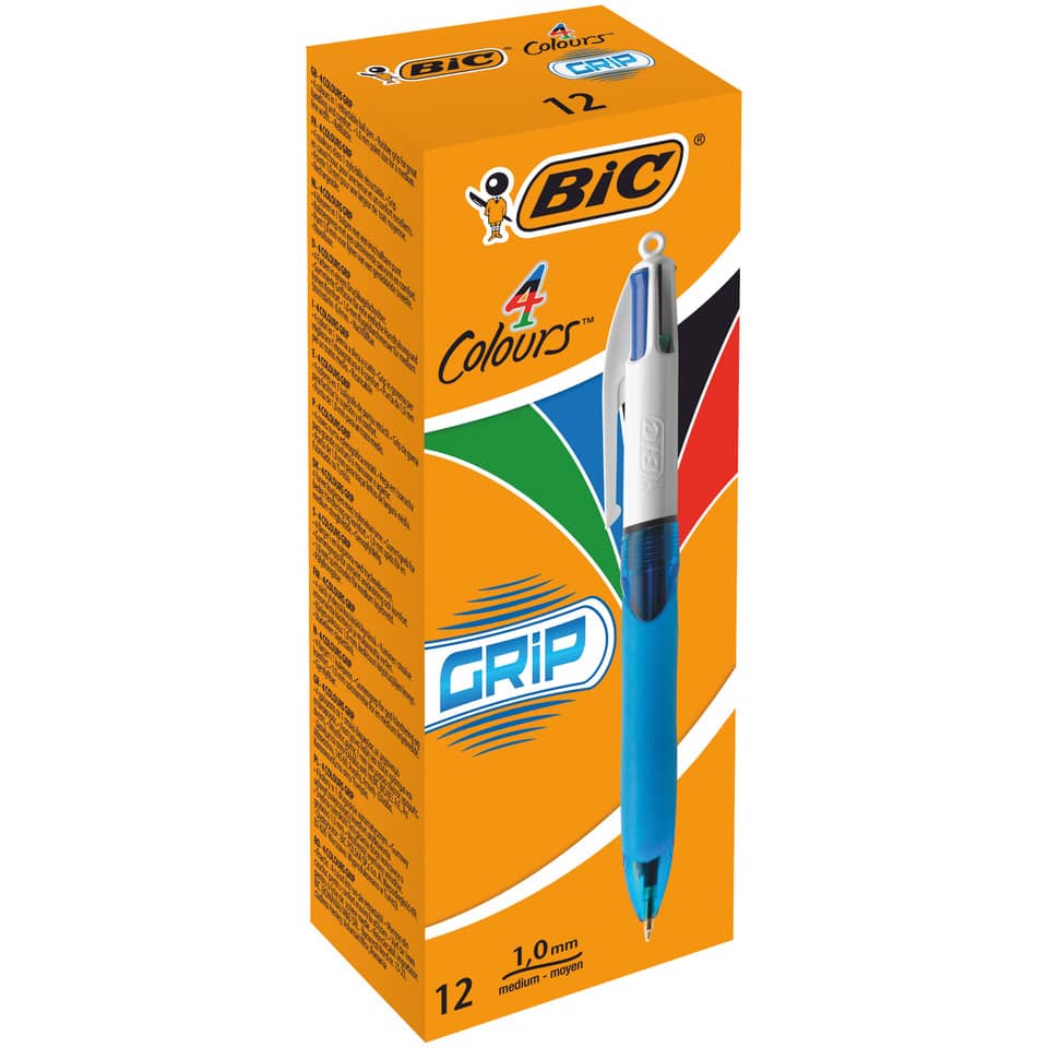 Kugelschreiber, Blue, Grip, 12er Pack, Schreibgerät