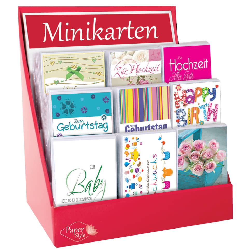Grußkarten, Minikarten, Geburtstag, Hochzeit, Papier