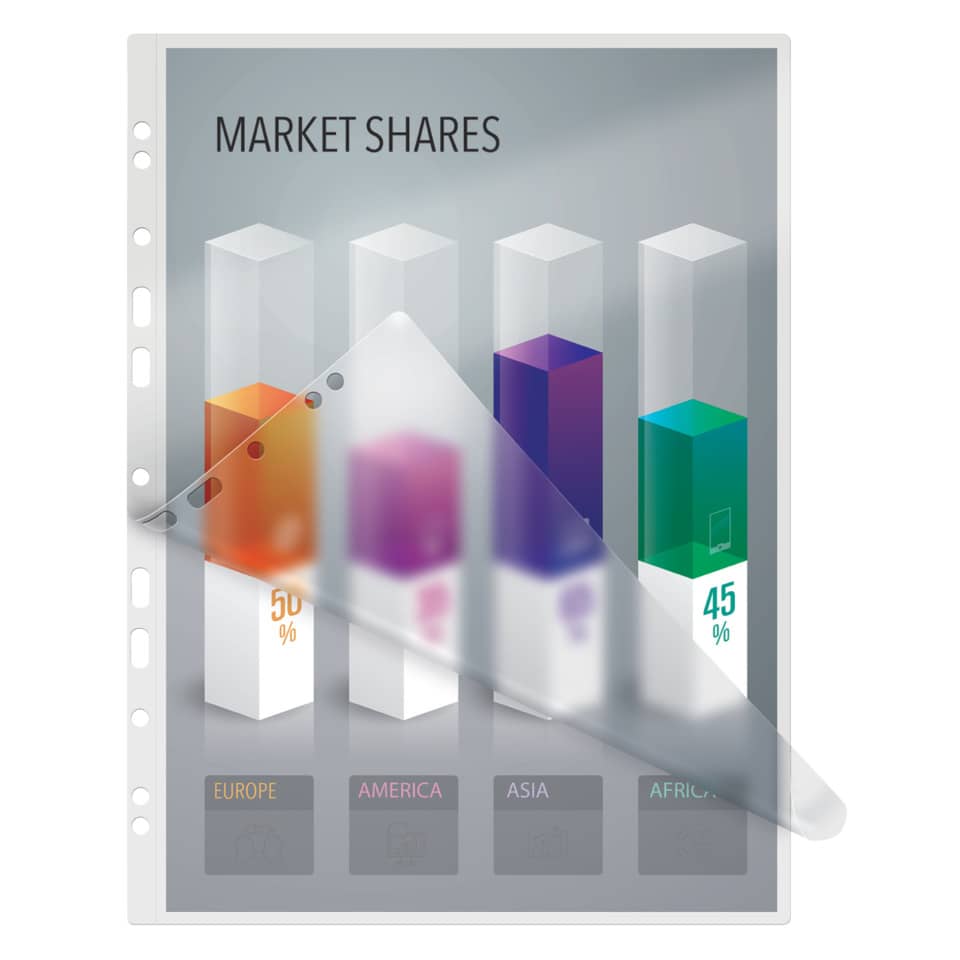 Folientasche, A4, 125mic, 25 Stück LEITZ 33835
