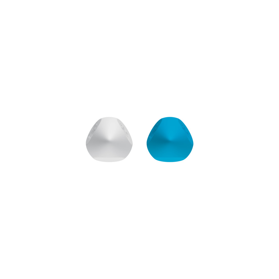 geräuschelimm?, In-Ear, Ohrhörer, blau, zweifarbig grau-blau