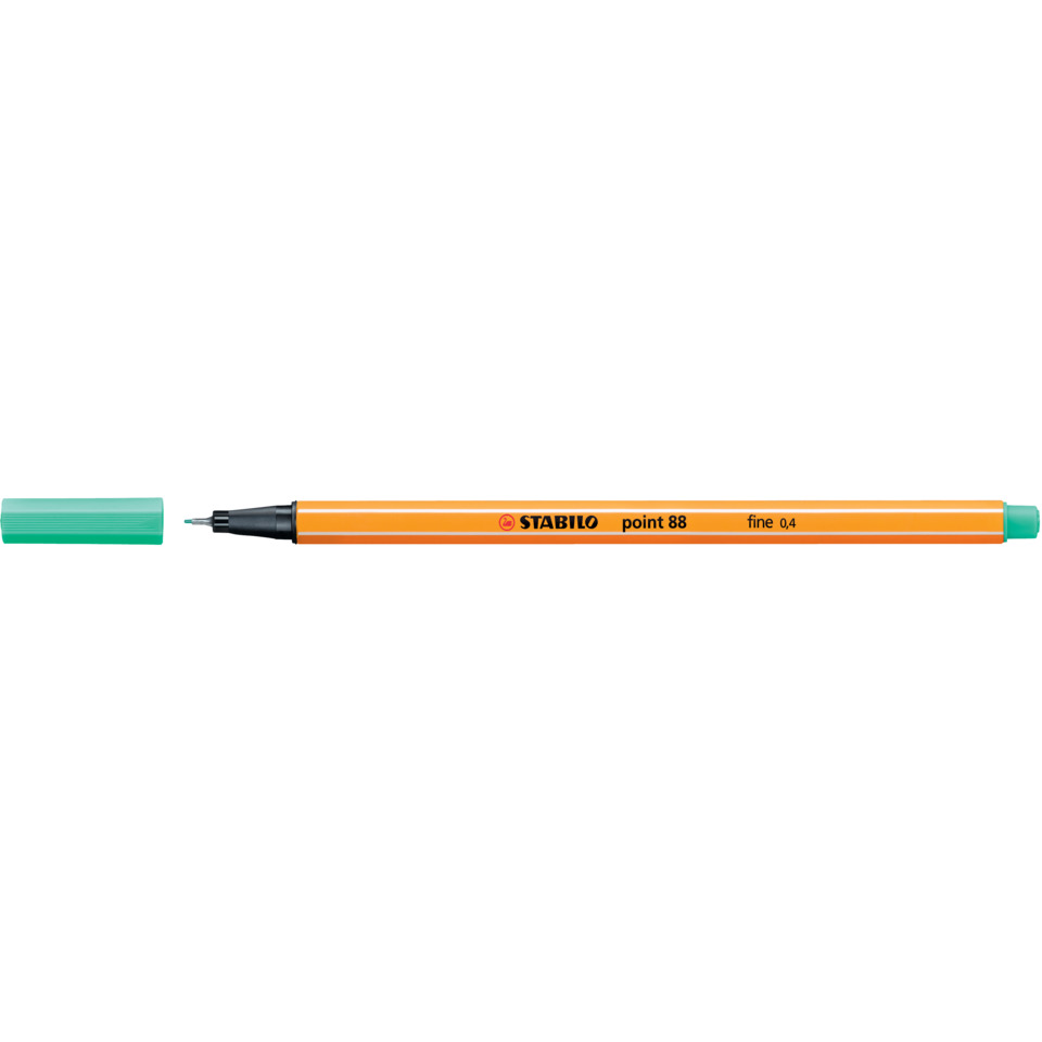 Fineliner, Orangene Stift, Markerstift, Kappe, Spitzengröße 0,4