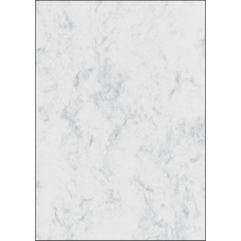 Design Papier Marmor, A4, 90g/m², 100 Blatt, grau SIGEL DP371