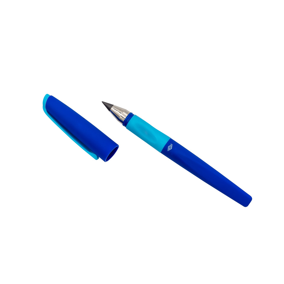 Füllfederhalter, blauer Stift, Tintenschreiber, Metall-Nib, Kappe abnehmbar