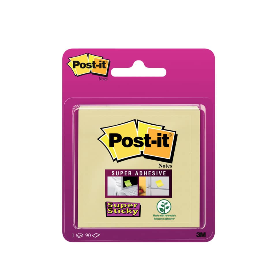 Notizblock, Post-it, Haftnotizen, Klebepunkte, Super Sticky