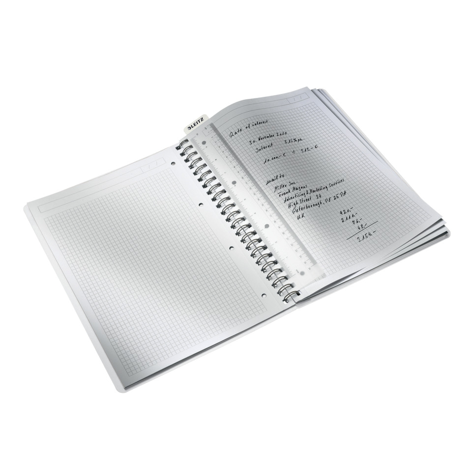 Notizbuch, Spiralblock, Gitterpapier, Spiralbindung, A4?, Notizbuch, Spiralblock, Karten mit Grid, Lineatur, Offen