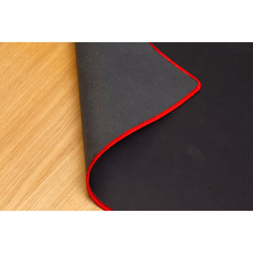mousepad, desk mat, gaming pad, black, red edge