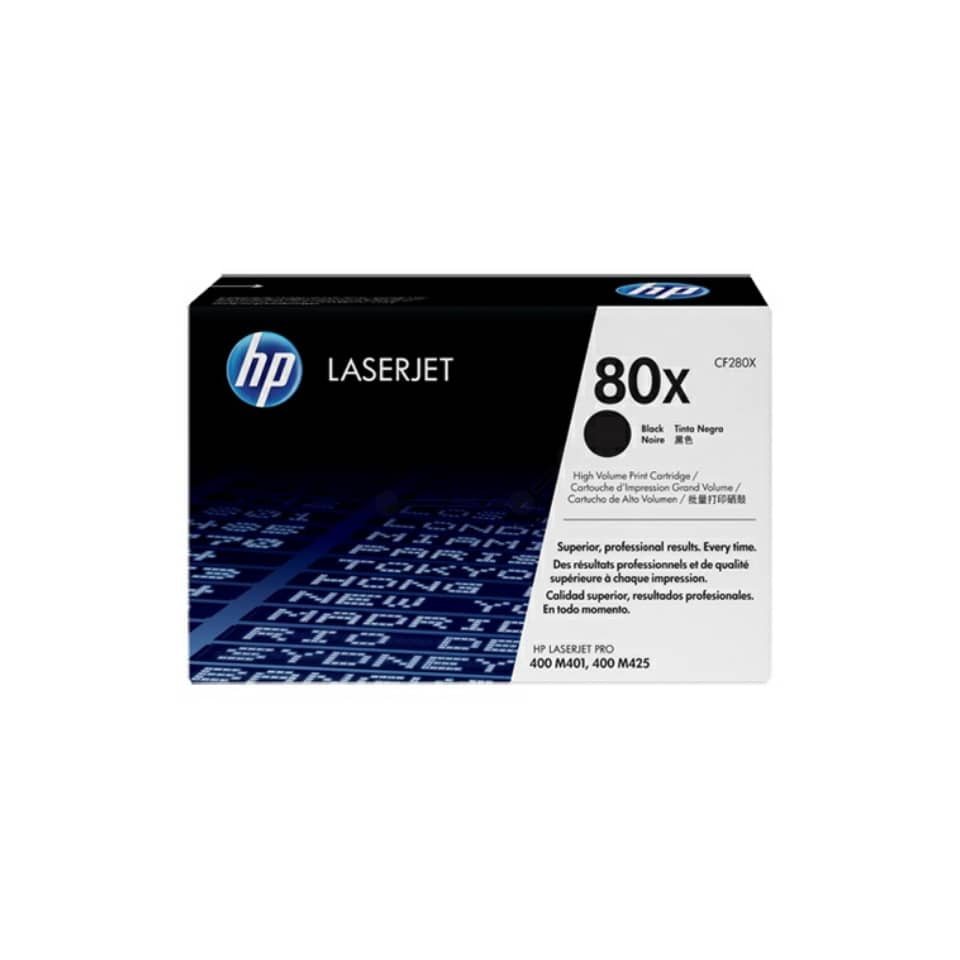laserjet, tinte, papierpatron, 80x, hp