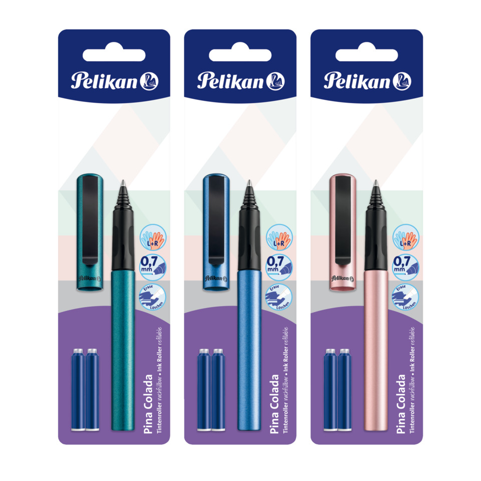 Tintenroller, Tintenroller-Set, Korrekturspitze, 0,7 mm, Pelikan