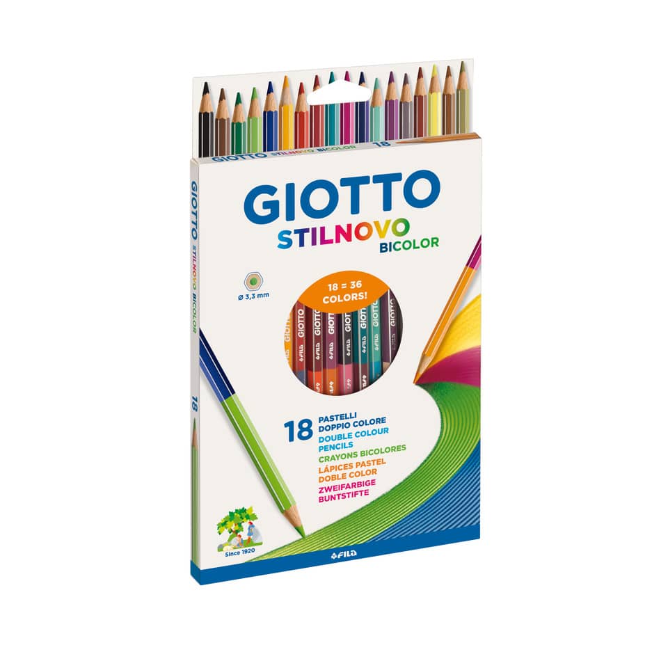 Bleistifte, Buntstifte, 18 Farben, Pastellfarben, Schachtel