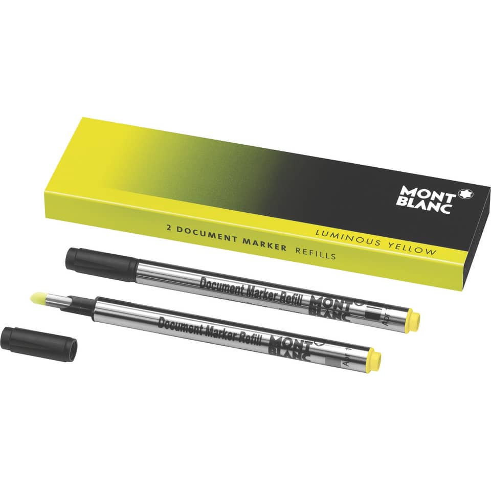 Dokumentmarker,  Nachfüllminen,  Gelb,  Marker,  Montblanc