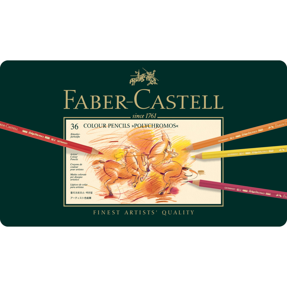 Farbstifte, Bleistiftset, Künstlerbleistifte, 26 Farbminen, PolyChromos