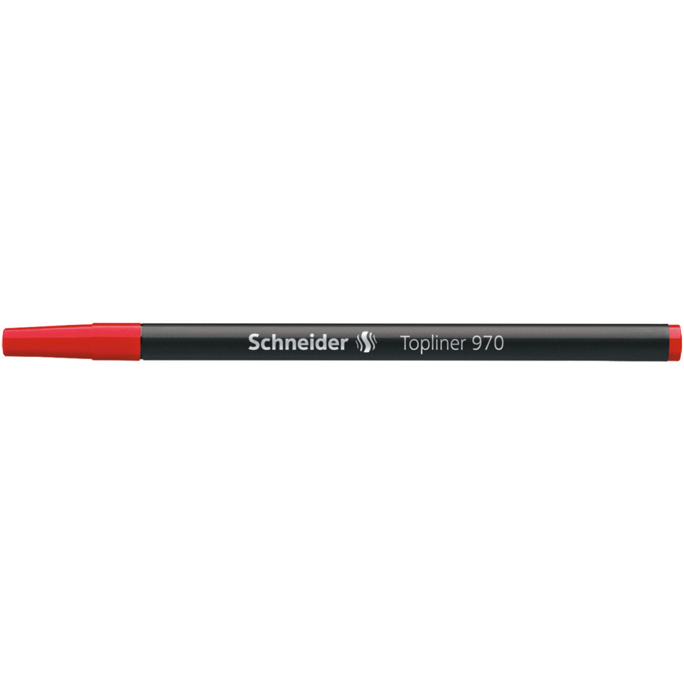 Marker, Permanent marker, Red cap, Black body, Topliner 970
