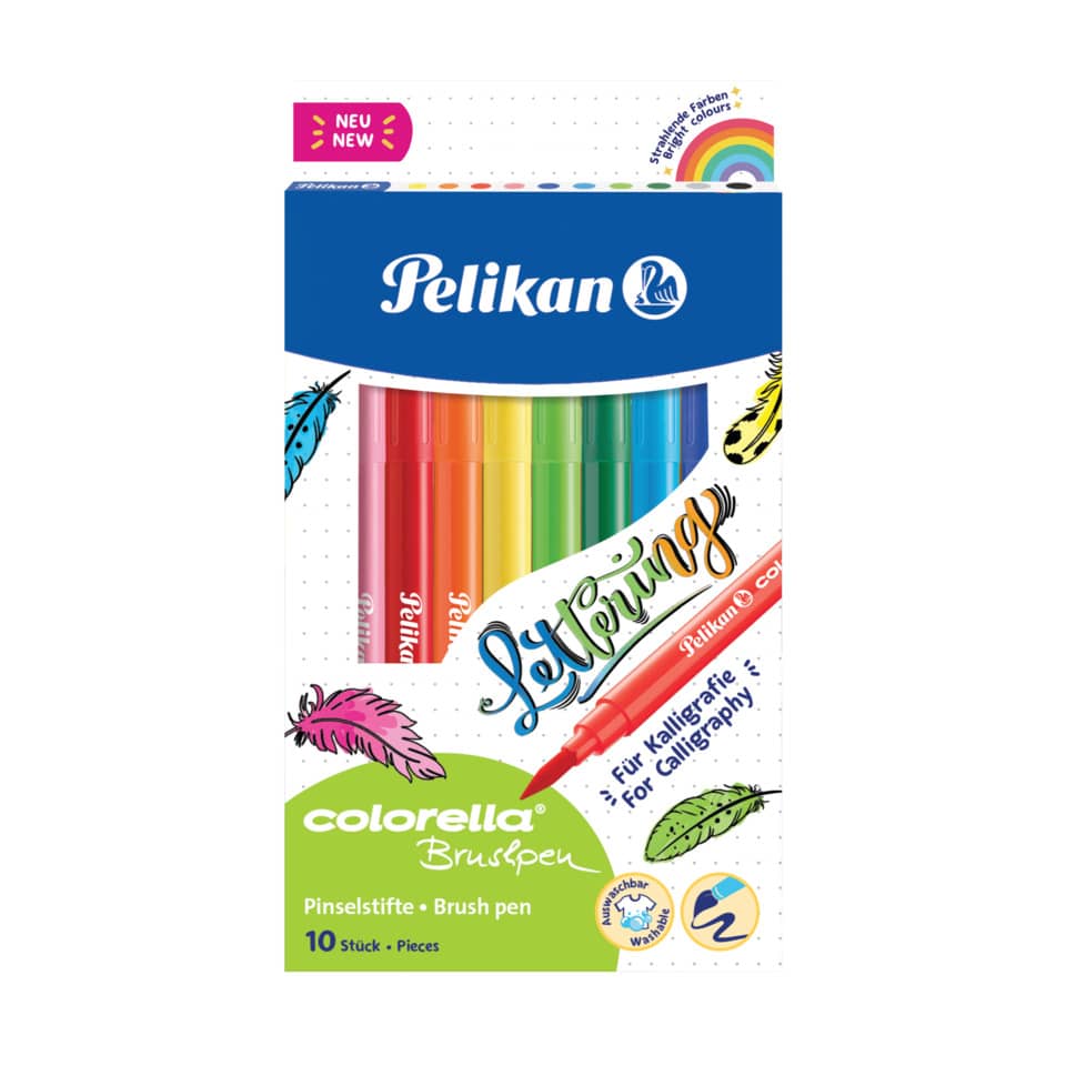 Künstlerstifte, Brush pens, Pinselstifte, Farbstifte, Colorella