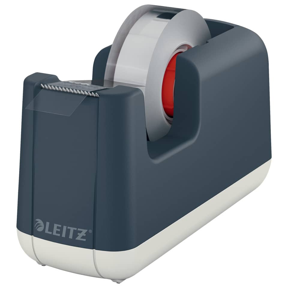Etikettenabroller, Klebebandspender, Abroller, Tape Dispenser, Schwarz-Grau
