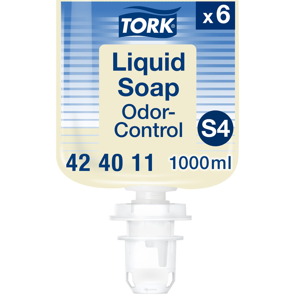 Flüssigseife geruchsregulierend Sytem S4 + S4 NEU, 1000 ml TORK 424011 Flasche