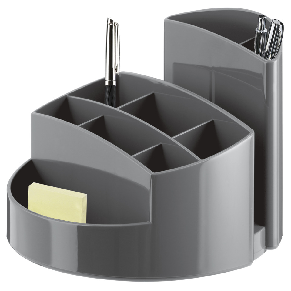 Stifthalter, Schreibtischorganizer, runder Ablage, Büromaterial, Trennwände