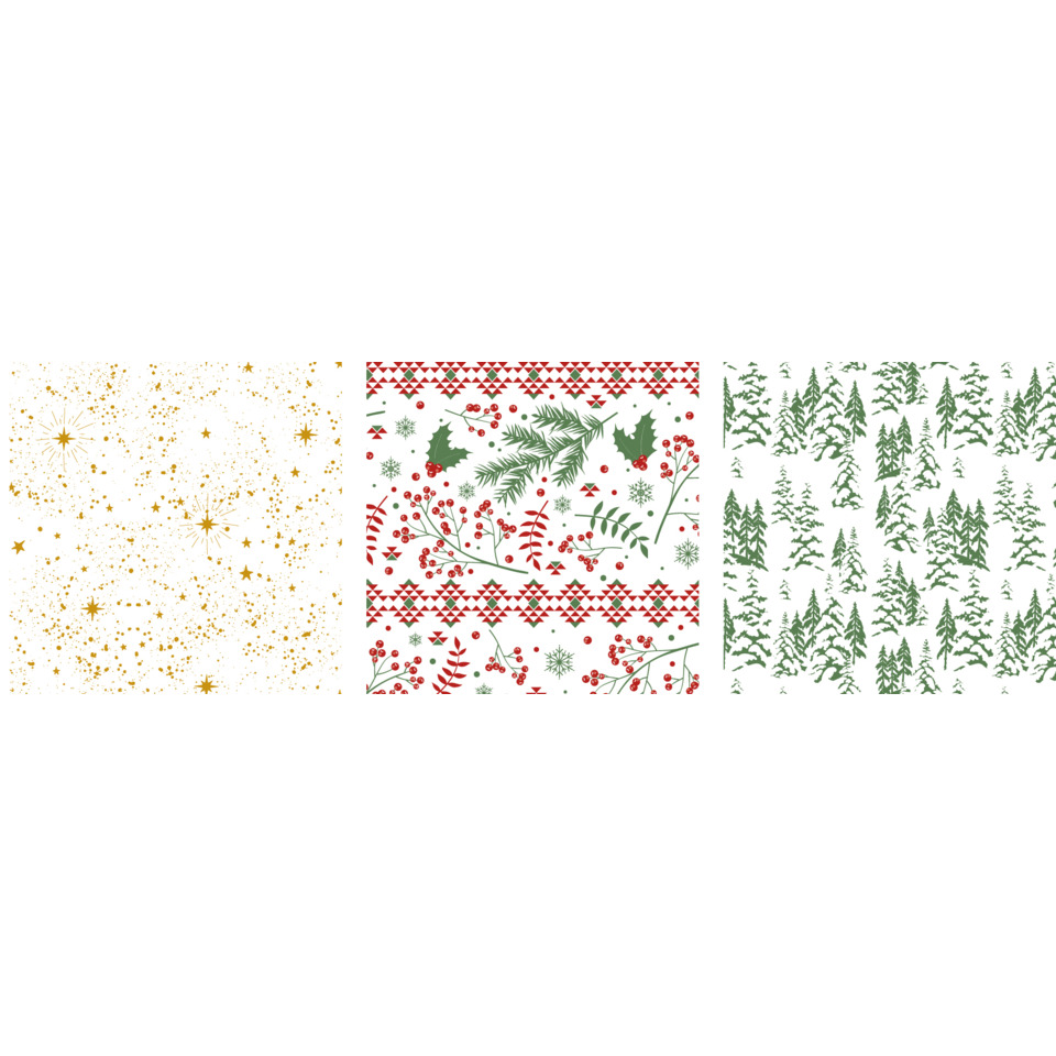Konfetti, Schneeflocken, Wiederholungsmuster, Dekoration, Kleeblatt-Design