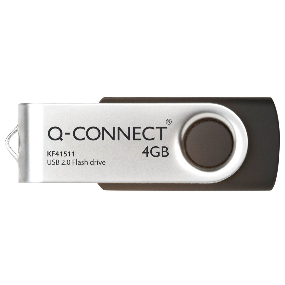 USB-Stick, 4GB, Metallgehäuse, Schwenkdeckel, USB 2.0