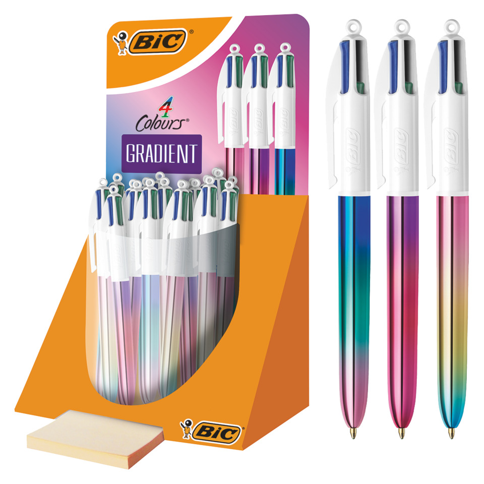 Kugelschreiber, Gel pen, 4 colors, Gradient, Schreibset
