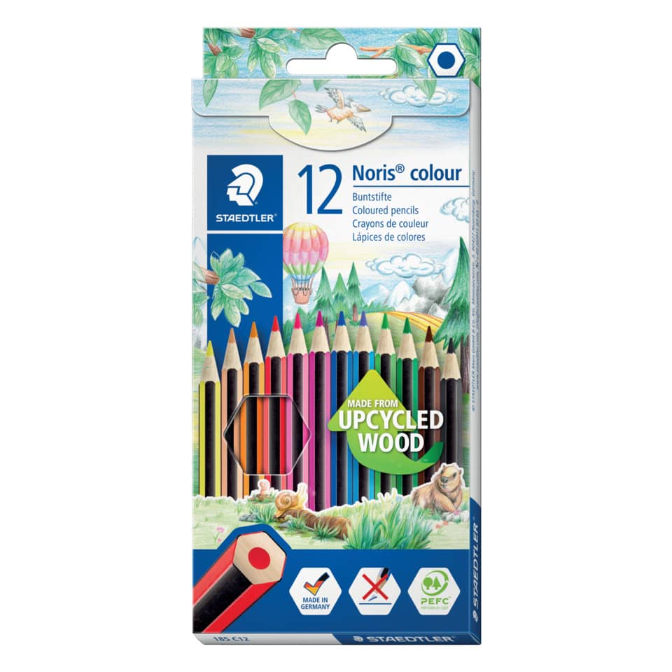 Buntstifte, Bleistifte, Holz, Upcycled, 12er Pack