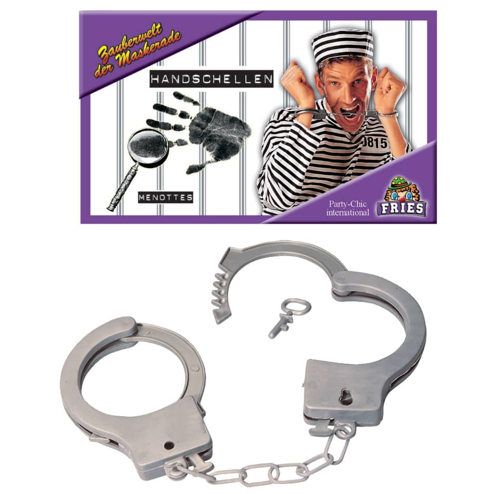 Handschellen, Metall, Kette, Schloss, Kombinierte Handschellen