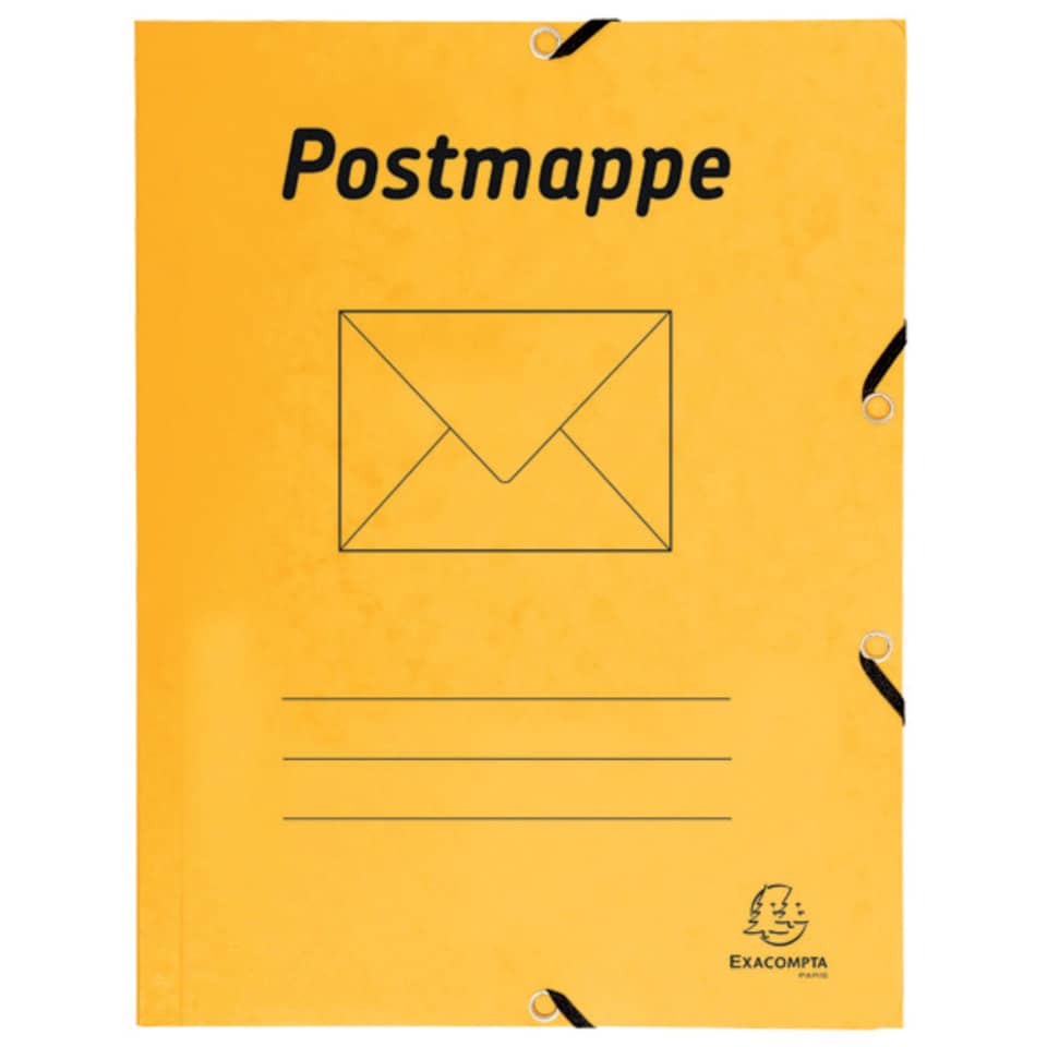 Postmappe, Ordner, gelb, Ringbinder, A4