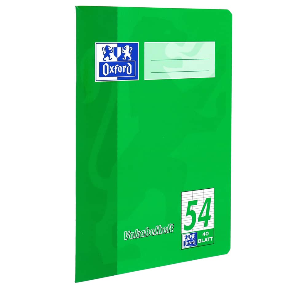 Vokabelheft, A5, 40 Blatt, Lin.54, liniert OXFORD 100050390