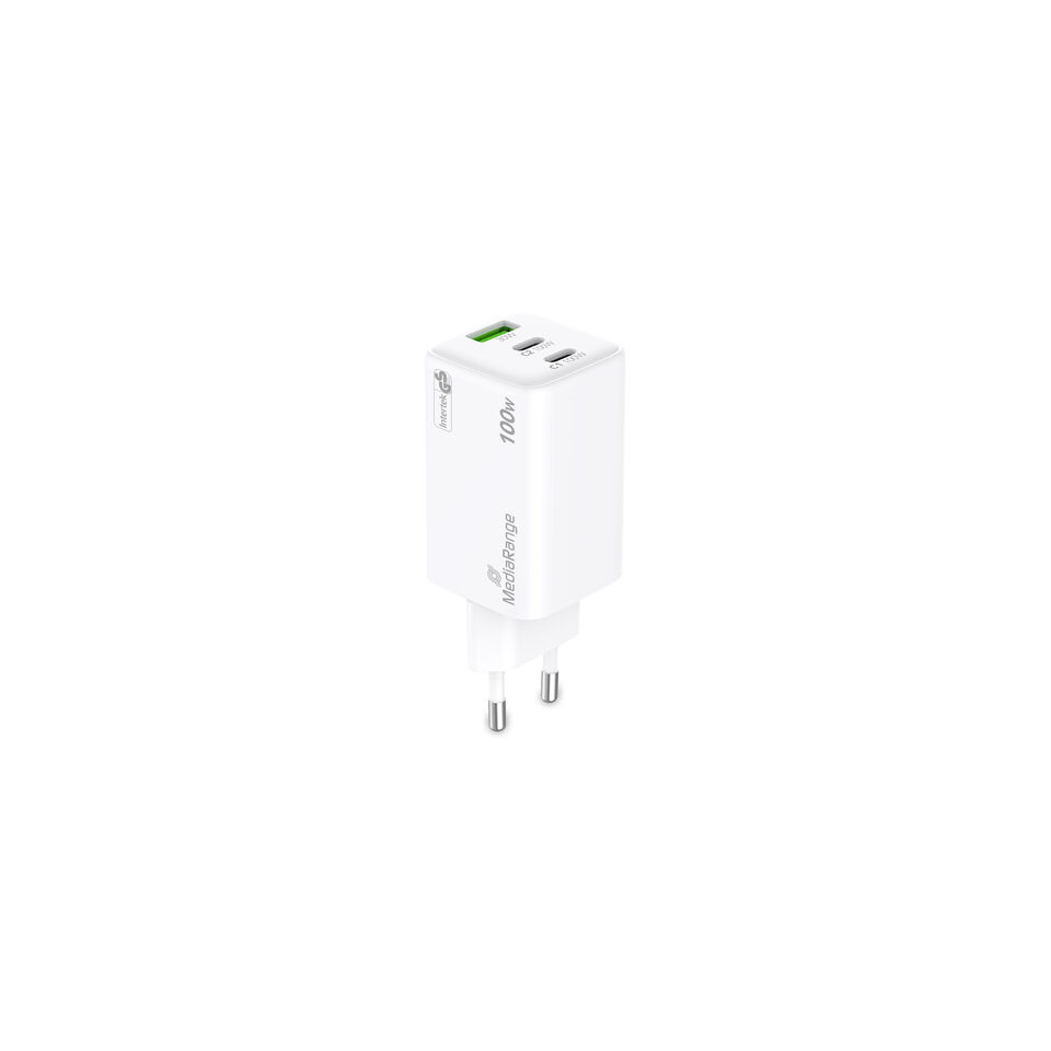 USB-C, Netzadapter, 100W, Weiß, Multiport