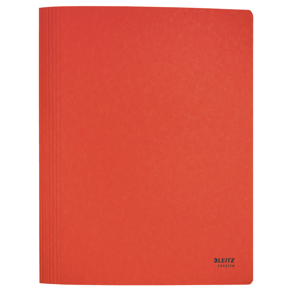 notizblock, notizbuch, roter_cover, papier, recycelbar, Notizbuch, Kunststoff, Orangerot, Liniert, Leitz recycle