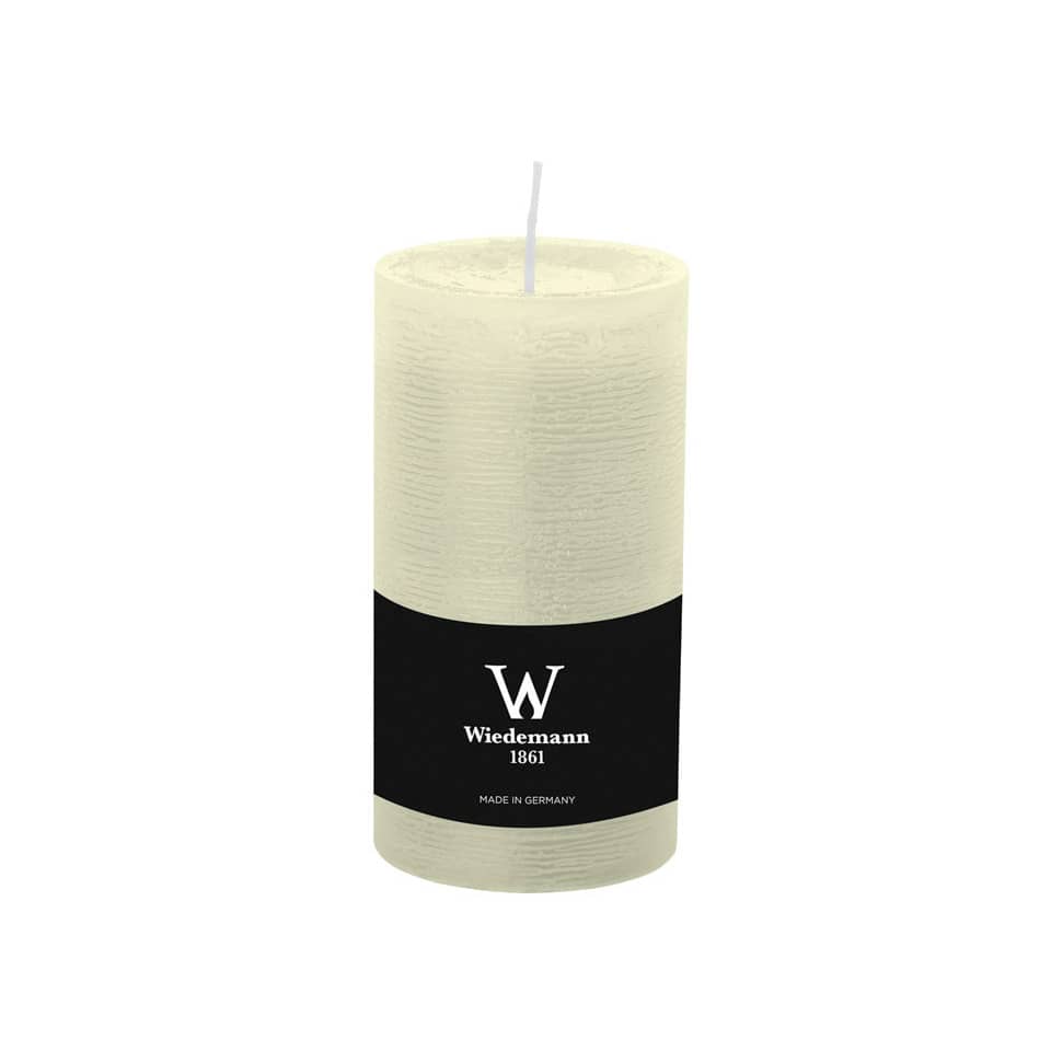 Stumpenkerze, 130x68mm, elfenbein D-LUX MARBLE 281005.003