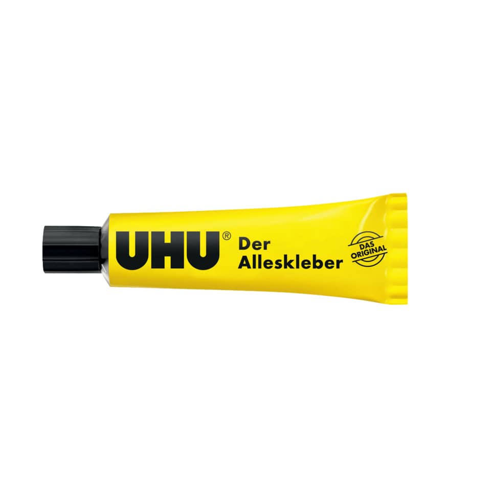 Kleber, UHU, Farbkleber, Gel-Kleber, Universalkleber