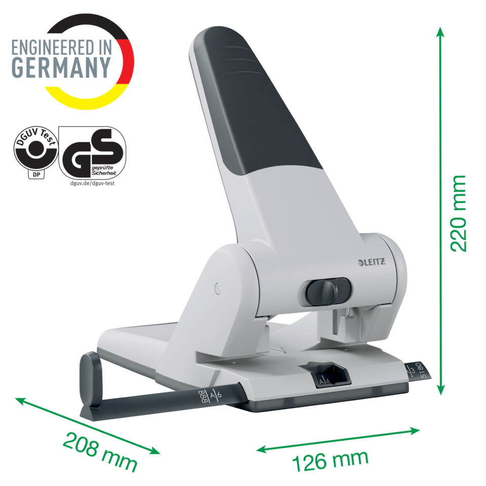 Hebelzubehör, Bürogerät, Stempelpresse, Leitz, Größenangaben