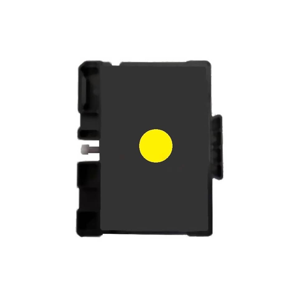 Schrittmotor, Motor, Schwarz, Gelber_Punkt, Modul